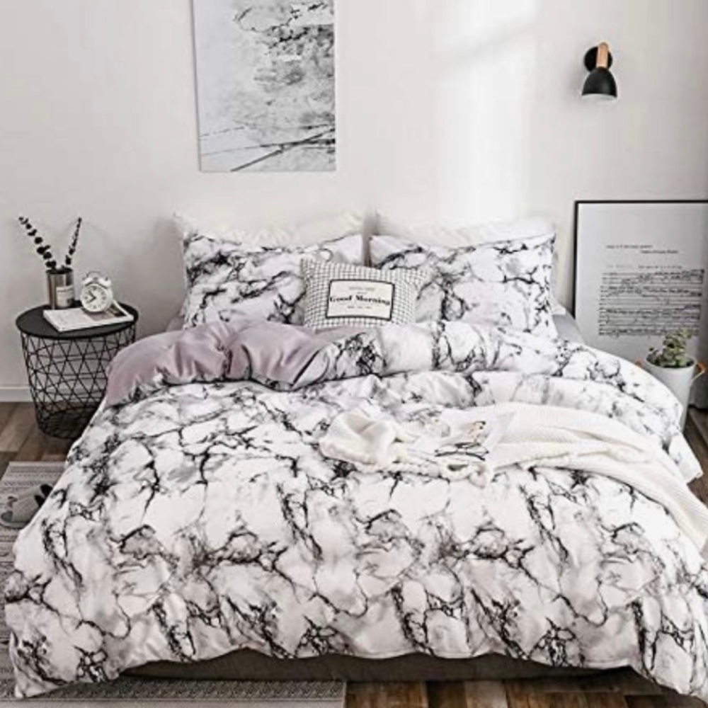 Marble Queen Duvet & 2 Pillowcases